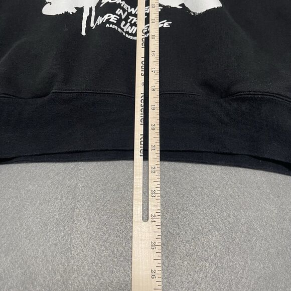 Aape By A Bathing Ape Hoodie Medium Black Somewhere In The AAPE Universe APUNVS - Picture 14 of 16